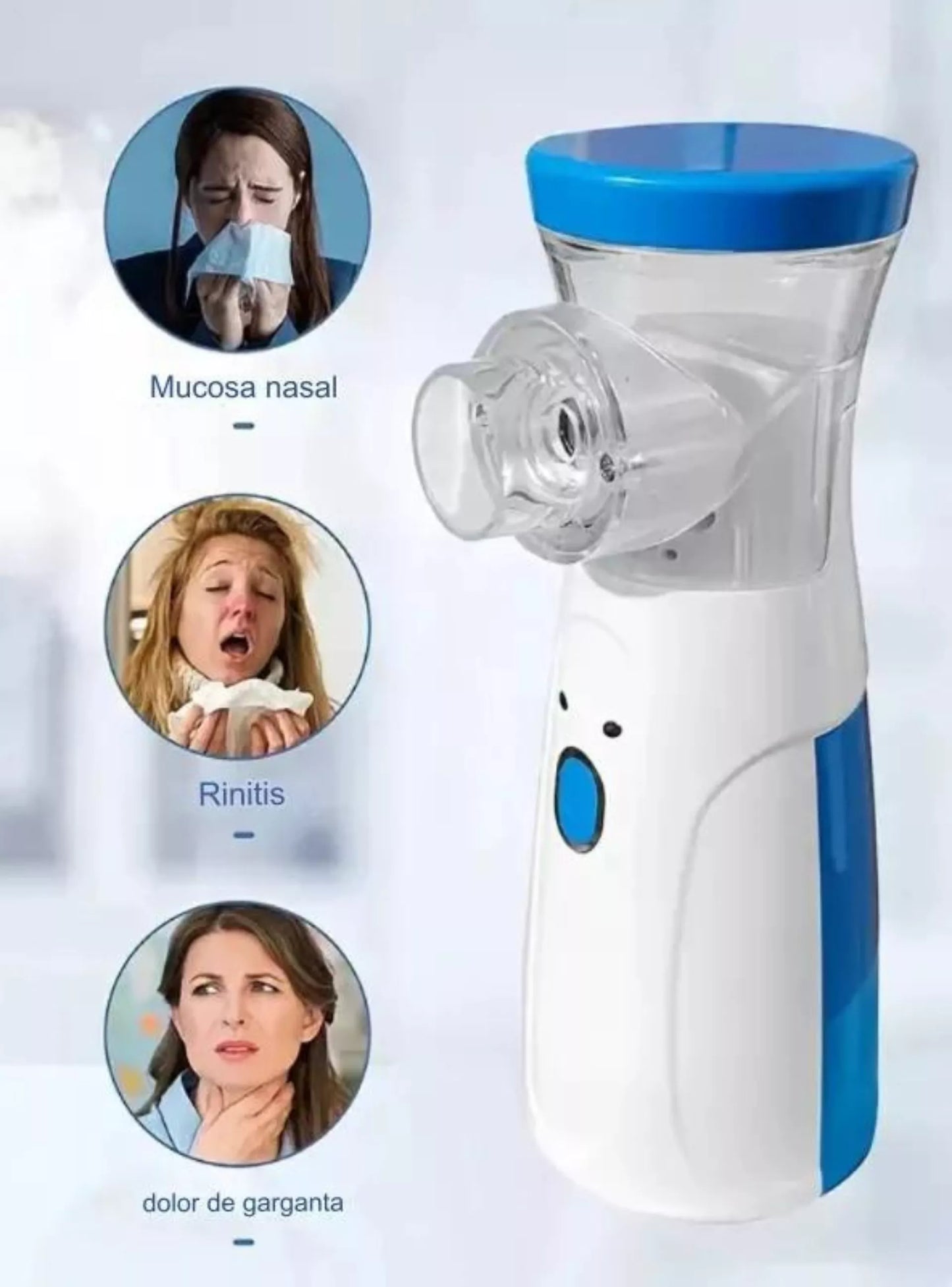 Nebulizador Inhalador Portátil Recargable USB Niño Adulto