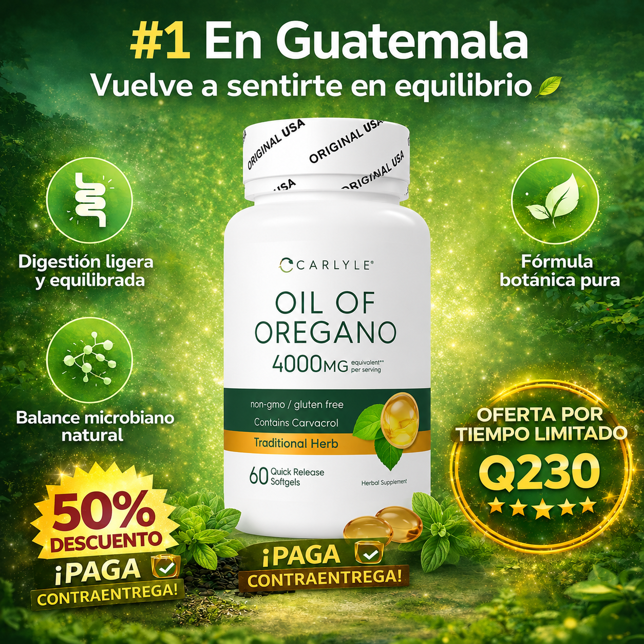 ACEITE DE OREGANO #1 EN GUATEMALA