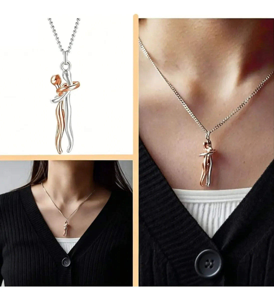 Collar Abrazo: Perfecto para Mamá, Pareja o Amiga + REGALO