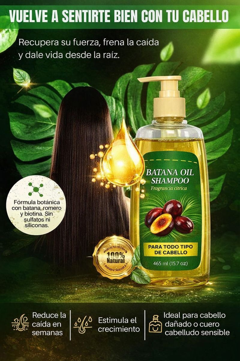 💆🏻‍♀️¡NUEVO! SHAMPOO Y ACEITE DE BATANA/ TRATAMIENTO CAPILAR🔥 - primebox
