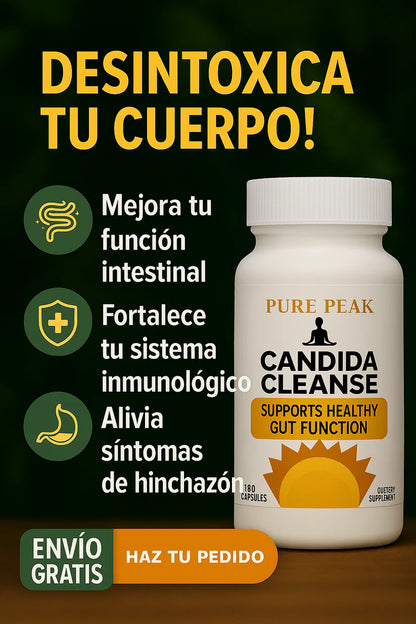 🔥 Candida Cleanse Original – Reduce la Hinchazón y Limpia tu Intestino